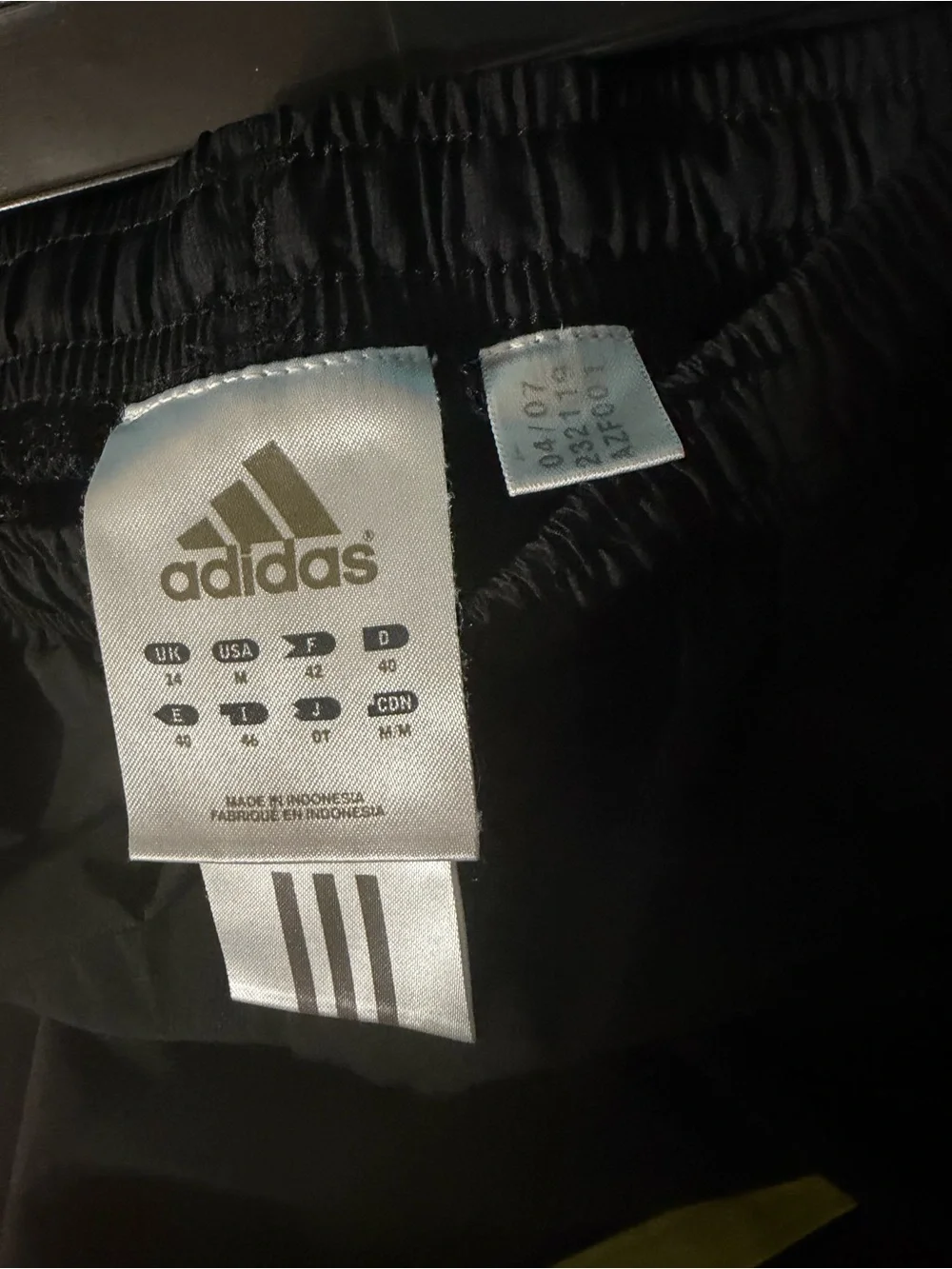 adidas Black Joggers with Neon Lime Side Stripes